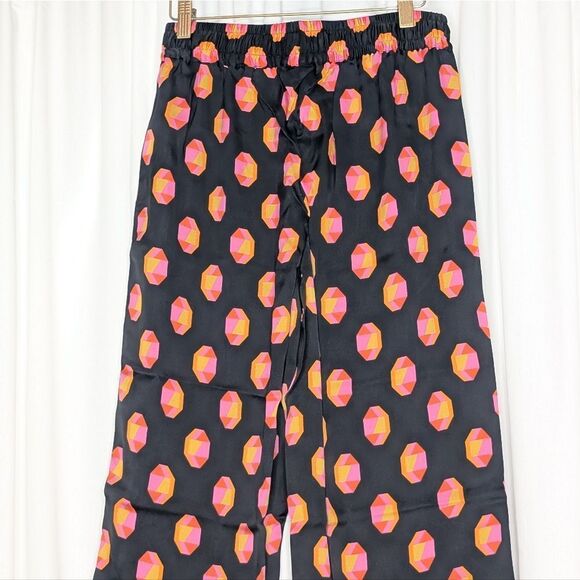 Tucker NYC Camilla Pant Citrus Geo in Stretch Georgette Silk Printed - Picture 6 of 9